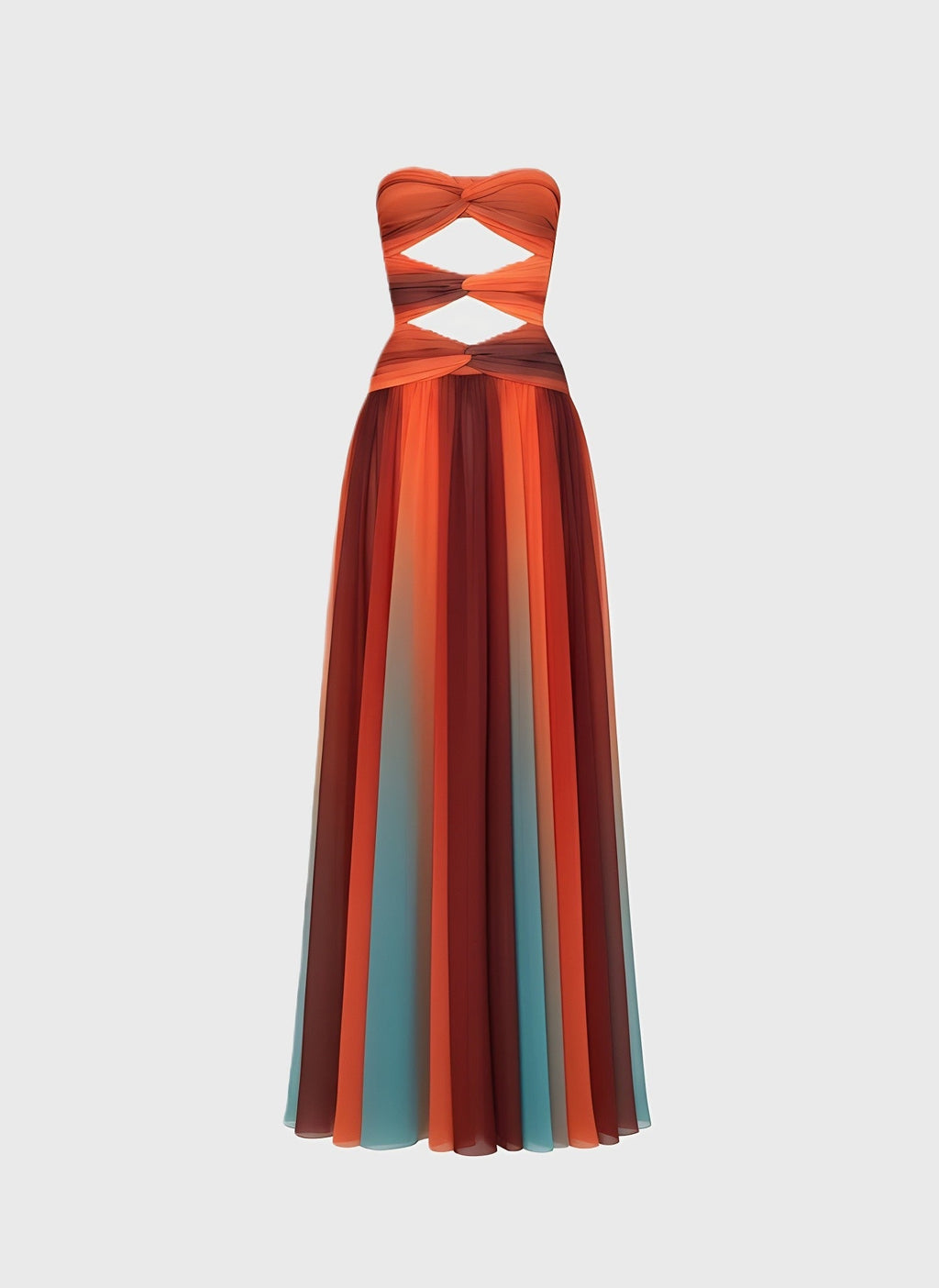Dress | Strapless | Maxi Length | Cut-Out Design