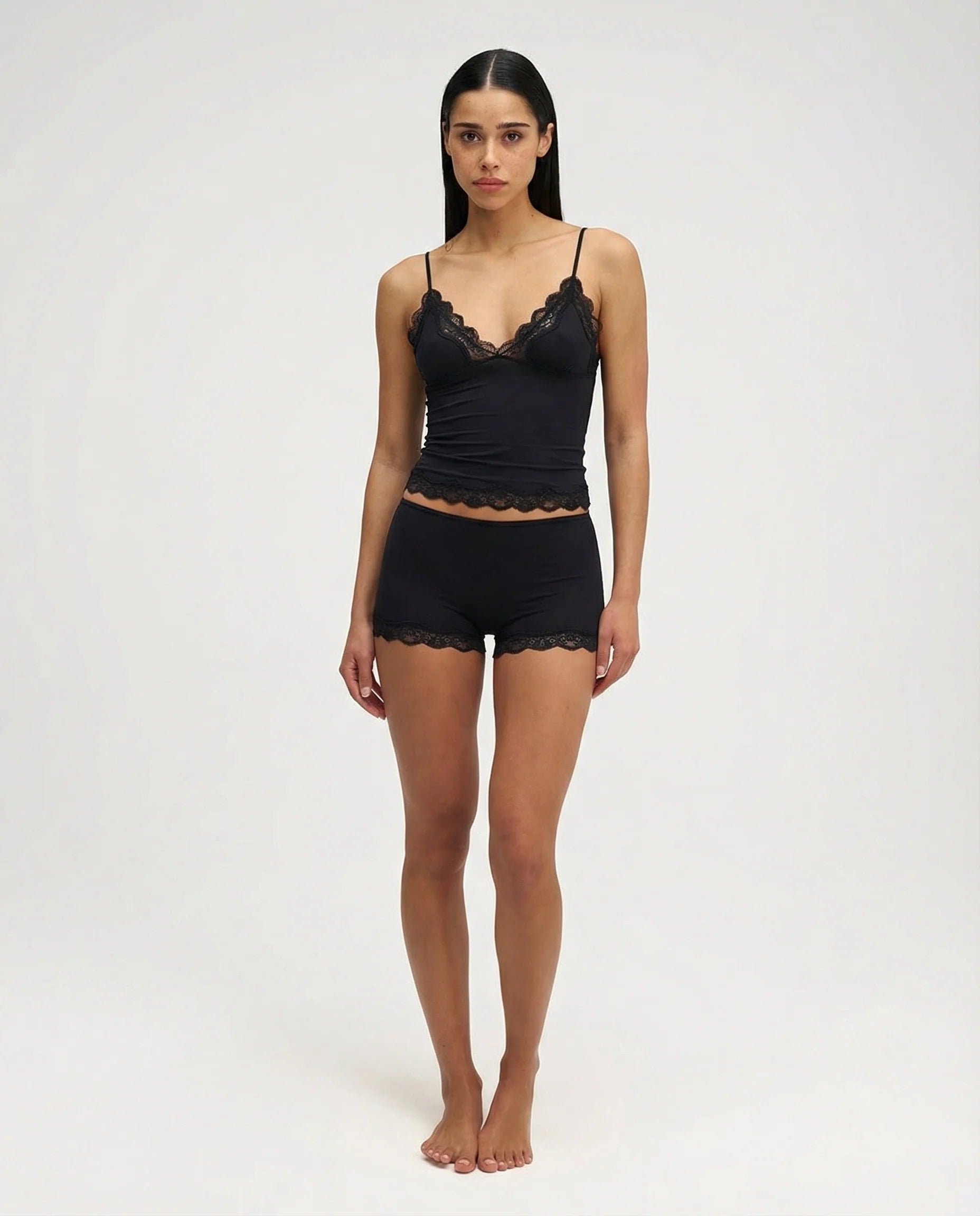 Élodie Women’s Sleepwear Set | Soft Fabric | Elegant Lace Trim