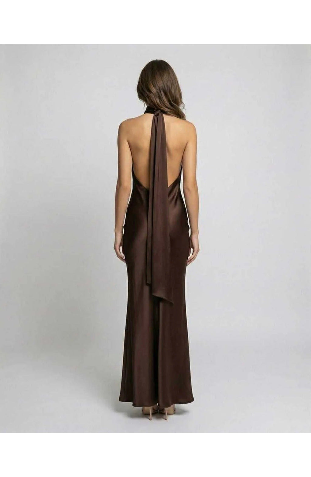 Women’s Maxi Dress | Satin | Halter Neck