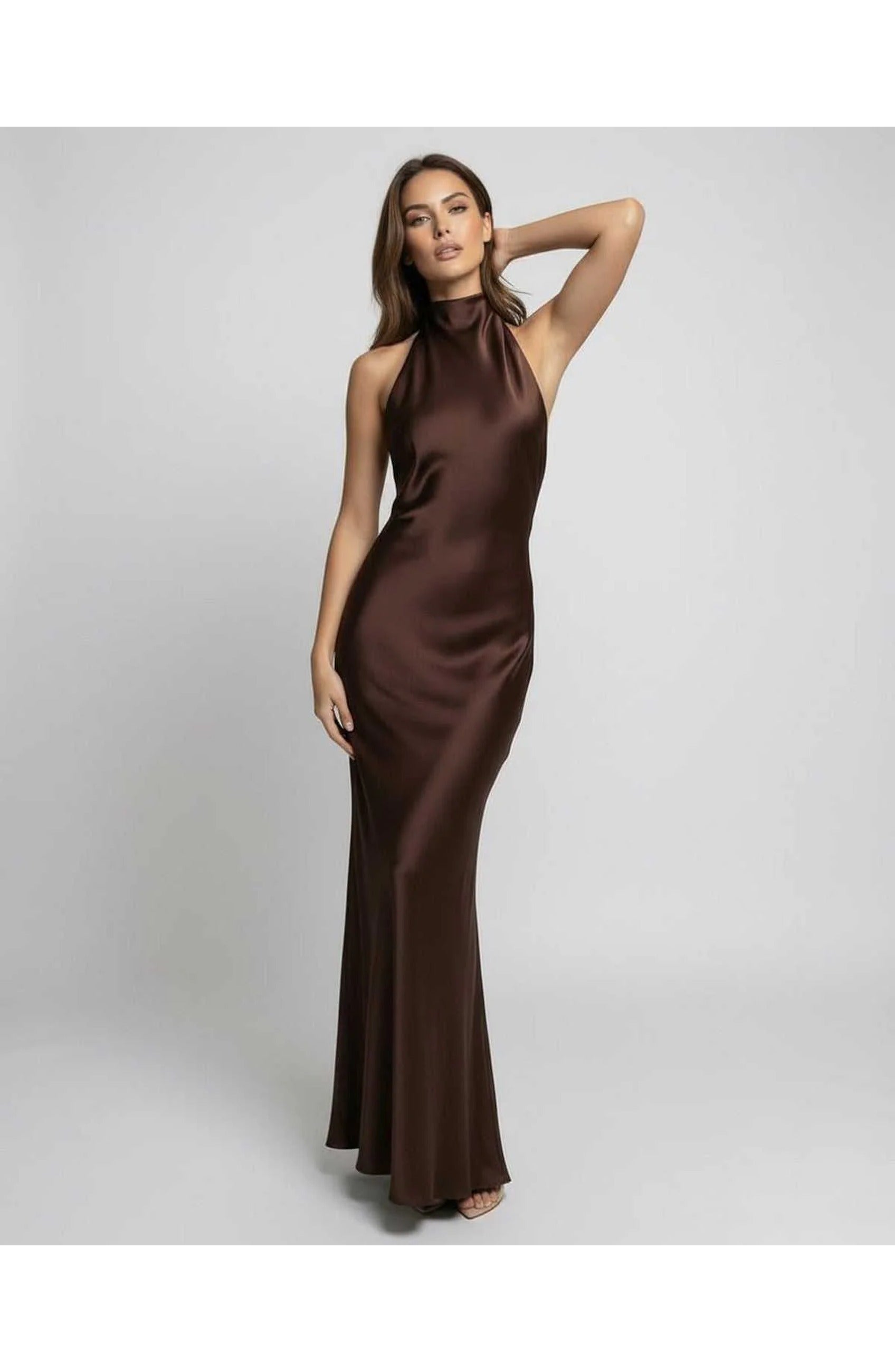 Women’s Maxi Dress | Satin | Halter Neck