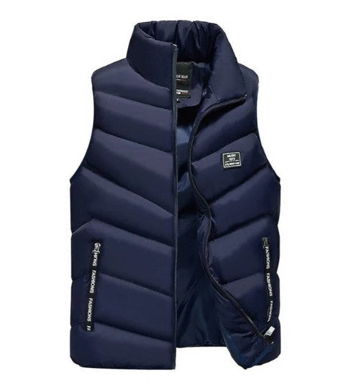 Men's Quilted High Collar Gilet