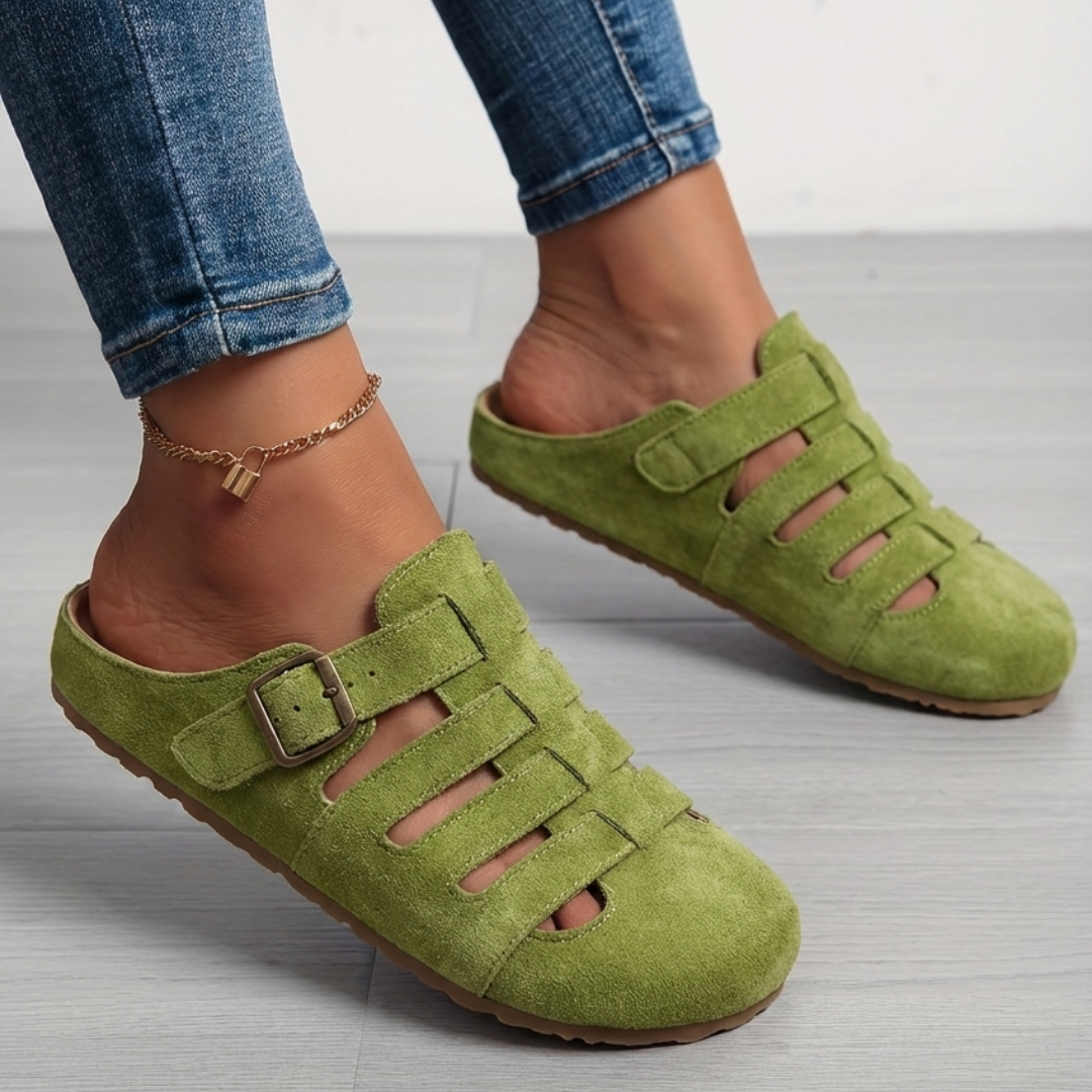 Women's Slip-On Mule Sandals Non-Slip Casual Footwear