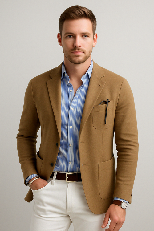 Dan | Stylish Men’s Blazer with Casual Flap Pockets
