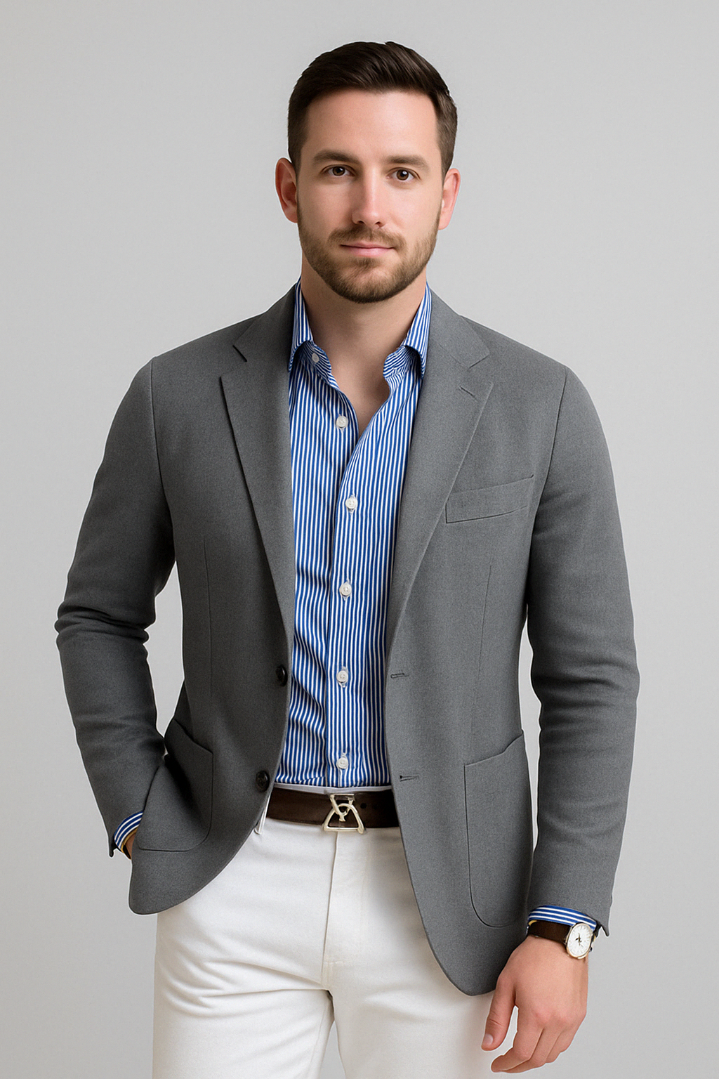 Dan | Stylish Men’s Blazer with Casual Flap Pockets