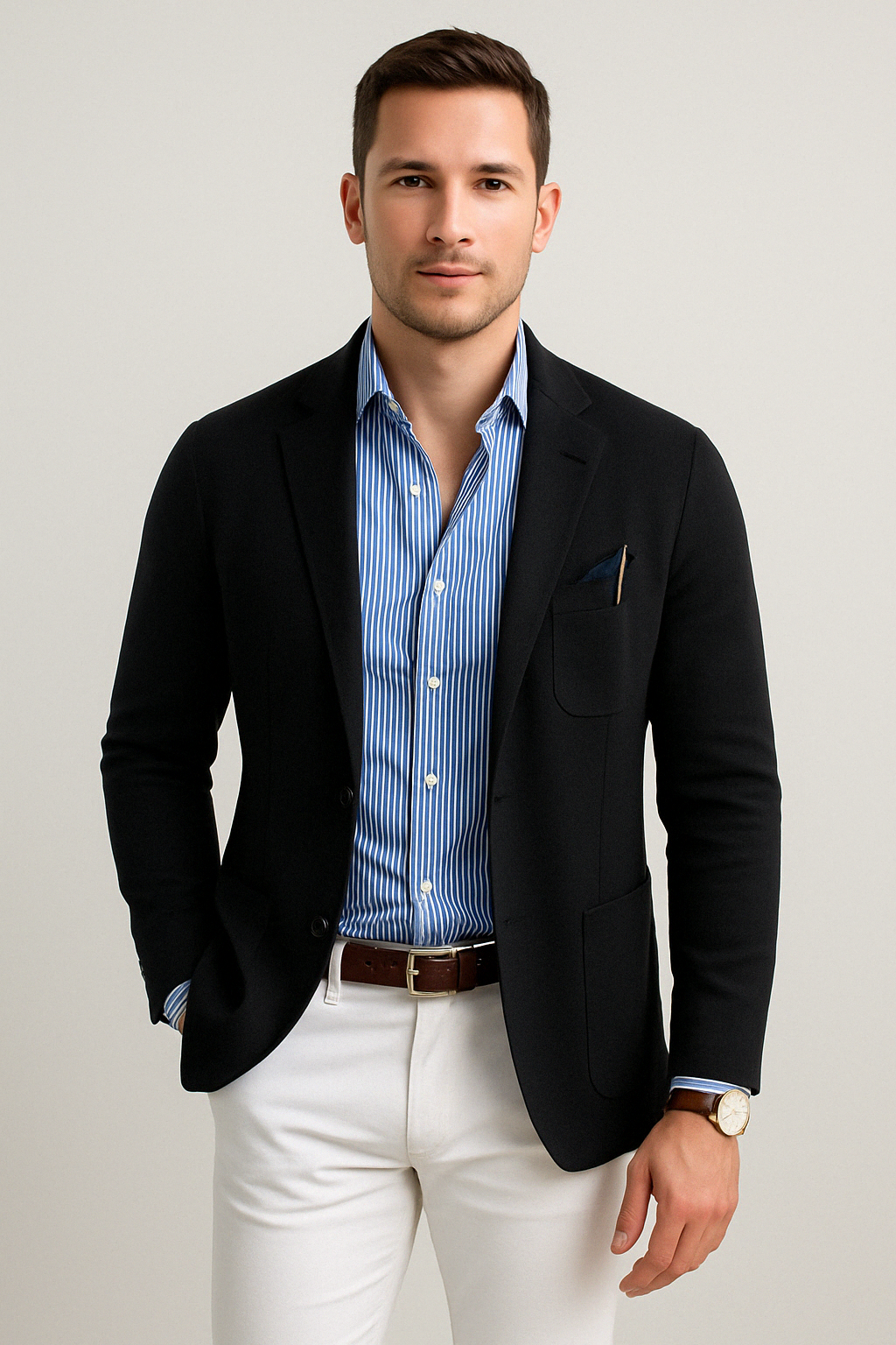 Dan | Stylish Men’s Blazer with Casual Flap Pockets