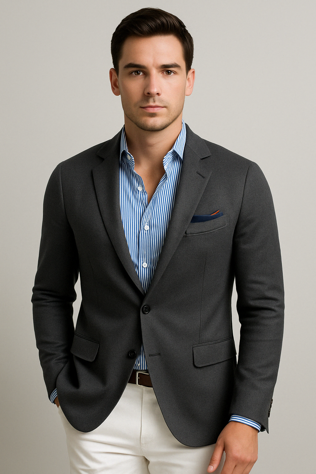 Dan | Stylish Men’s Blazer with Casual Flap Pockets