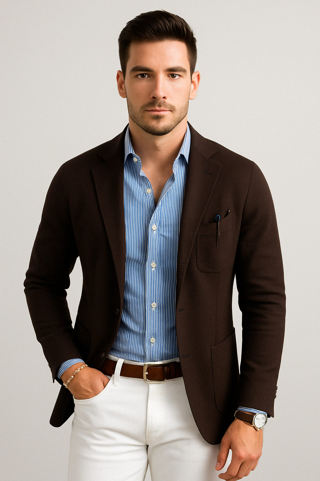 Dan | Stylish Men’s Blazer with Casual Flap Pockets