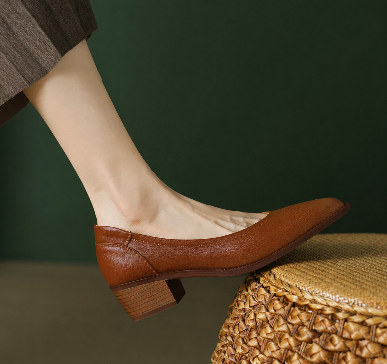 Cora Comfortable Block Heel Heels