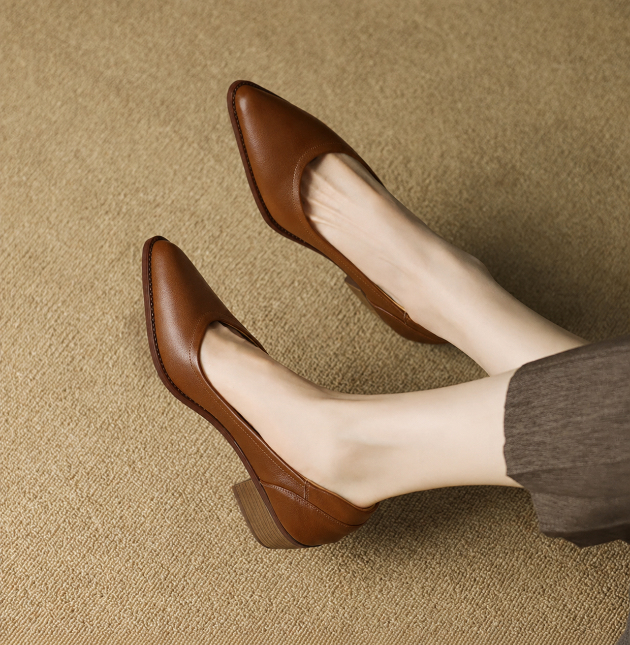Cora Comfortable Block Heel Heels