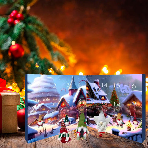 Christmas Advent Calendar with 24 Collectible Gnomes for Holiday Decor 0