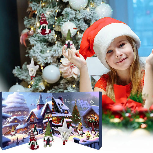 Christmas Advent Calendar with 24 Collectible Gnomes for Holiday Decor 1