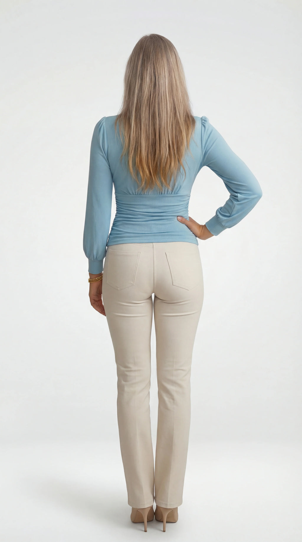 Women’s Top | Wrap Neckline | Long Sleeves