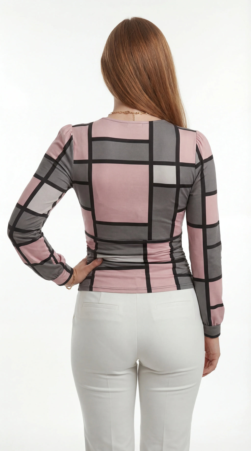 Women’s Top | Wrap Neckline | Long Sleeves