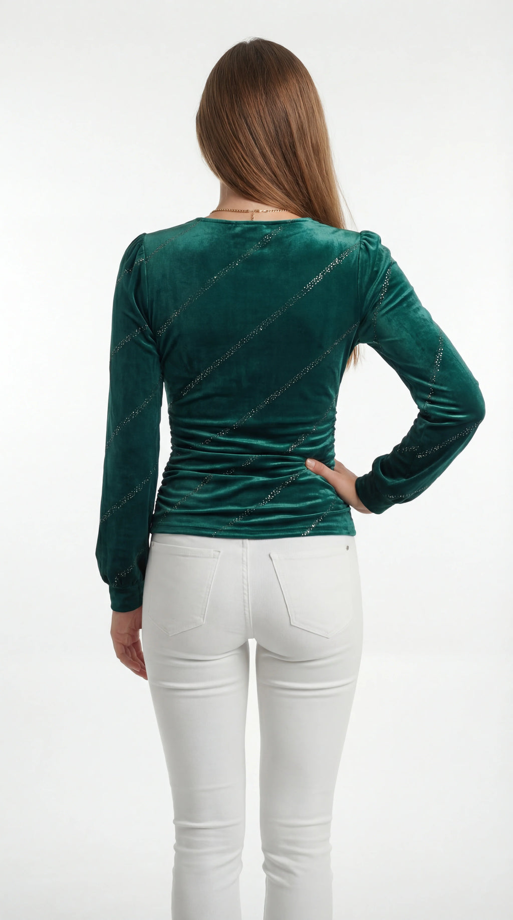 Women’s Top | Wrap Neckline | Long Sleeves