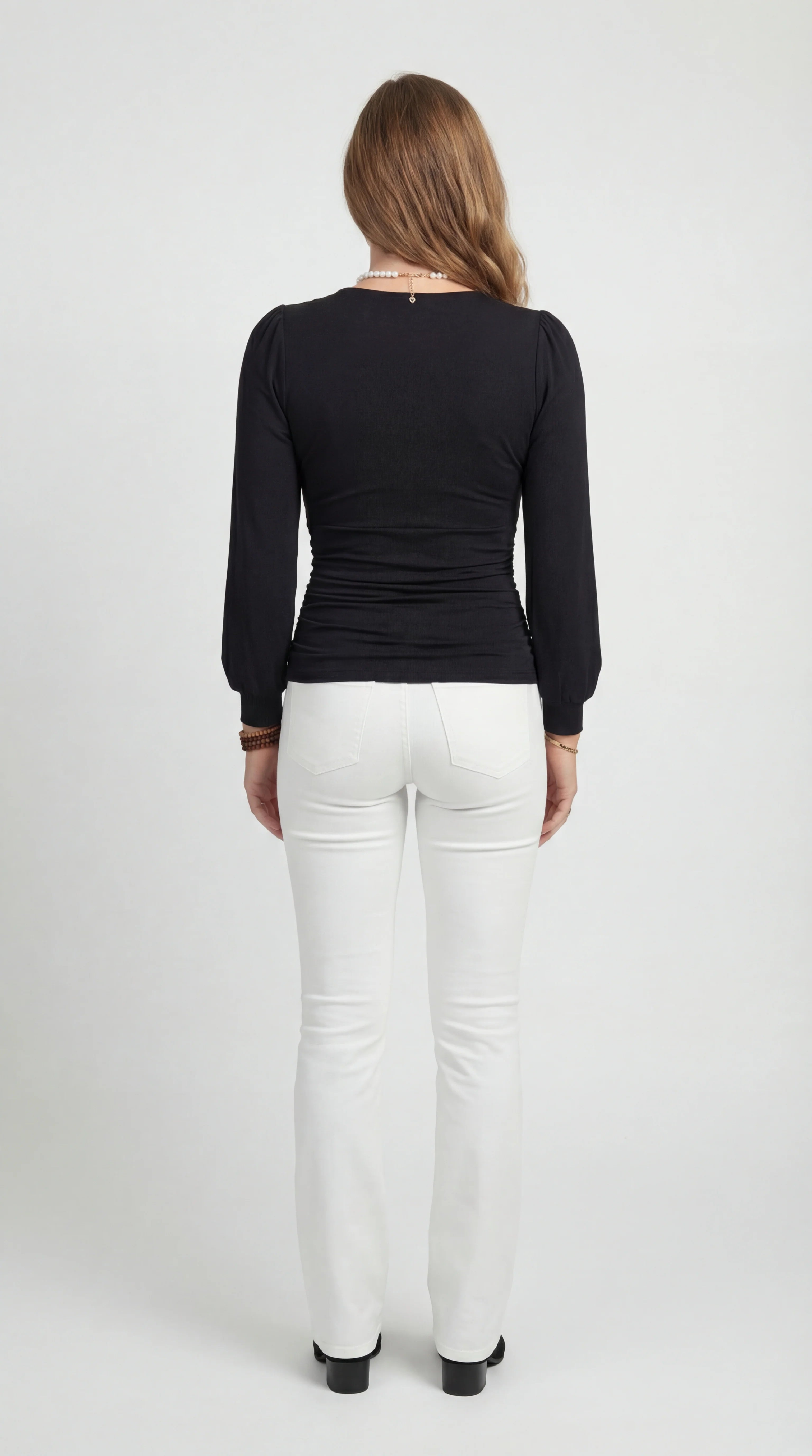 Women’s Top | Wrap Neckline | Long Sleeves