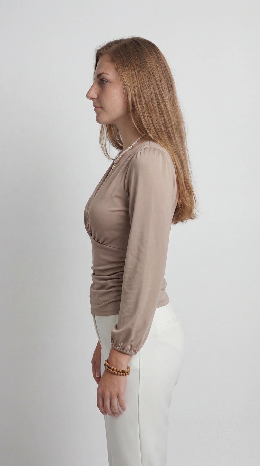 Women’s Top | Wrap Neckline | Long Sleeves