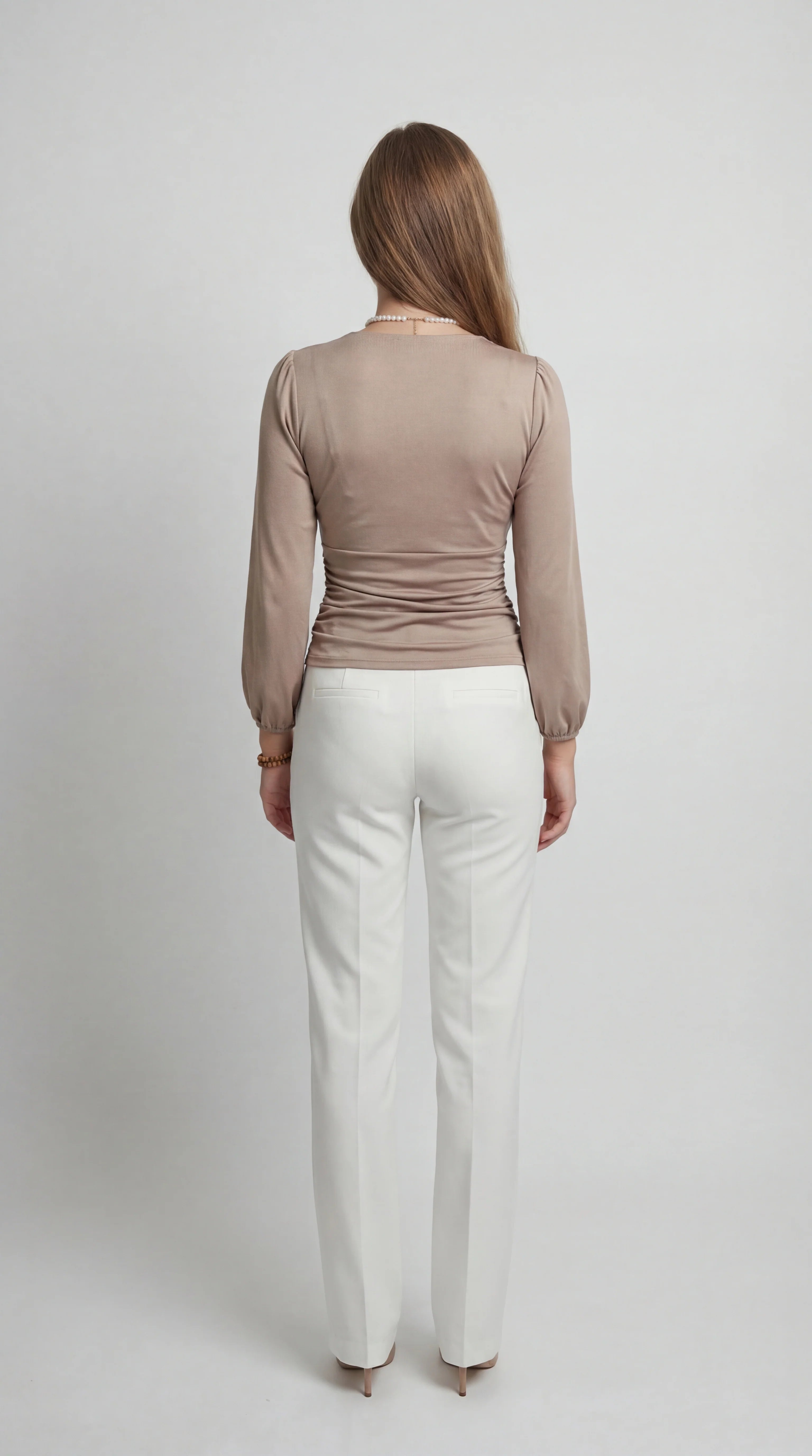 Women’s Top | Wrap Neckline | Long Sleeves