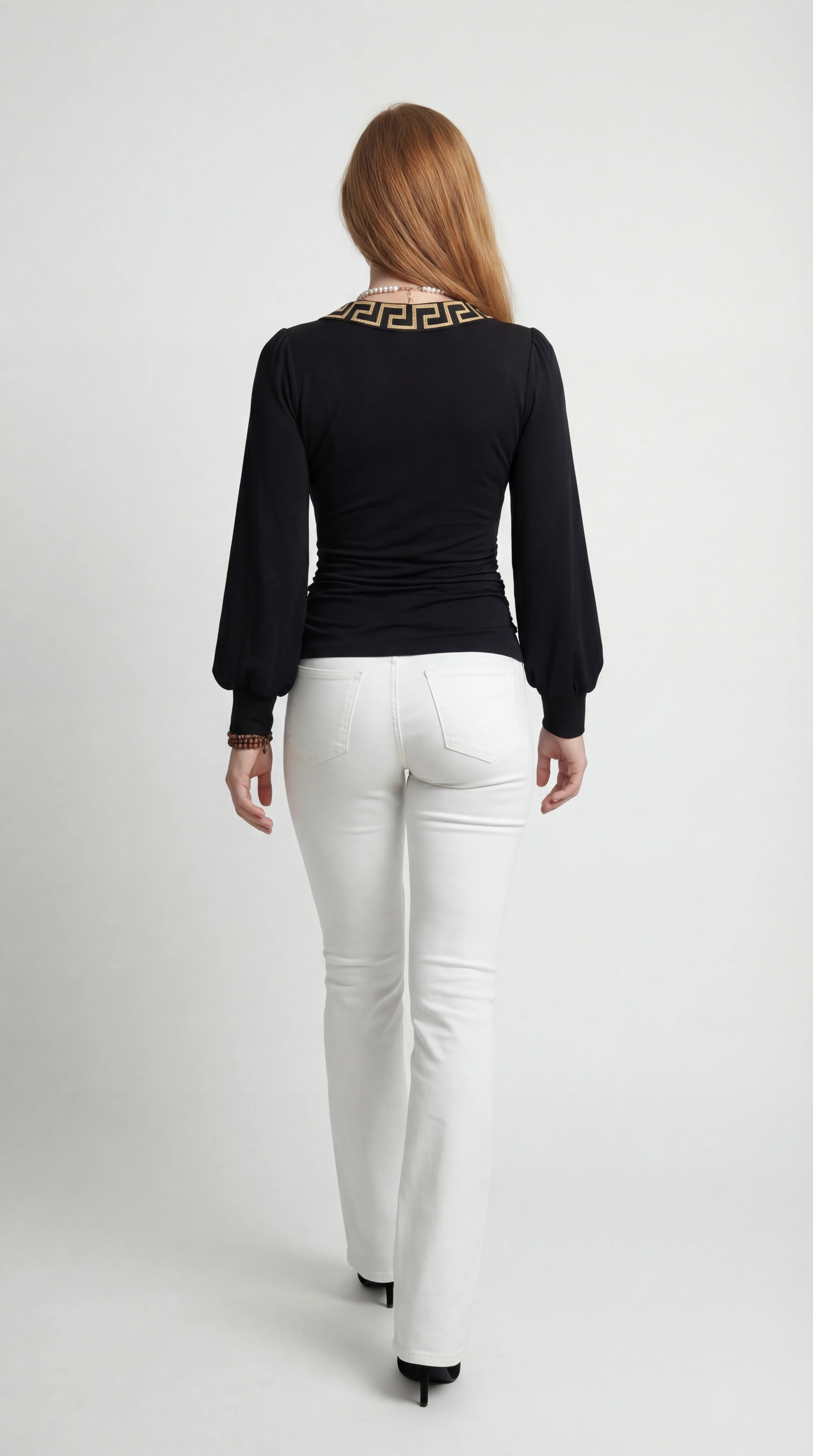 Women’s Top | Wrap Neckline | Long Sleeves