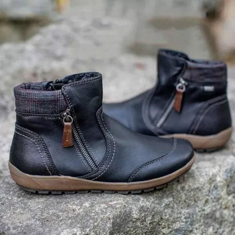 Women's Ankle Boots with Waterproof Design and Supportive Sole