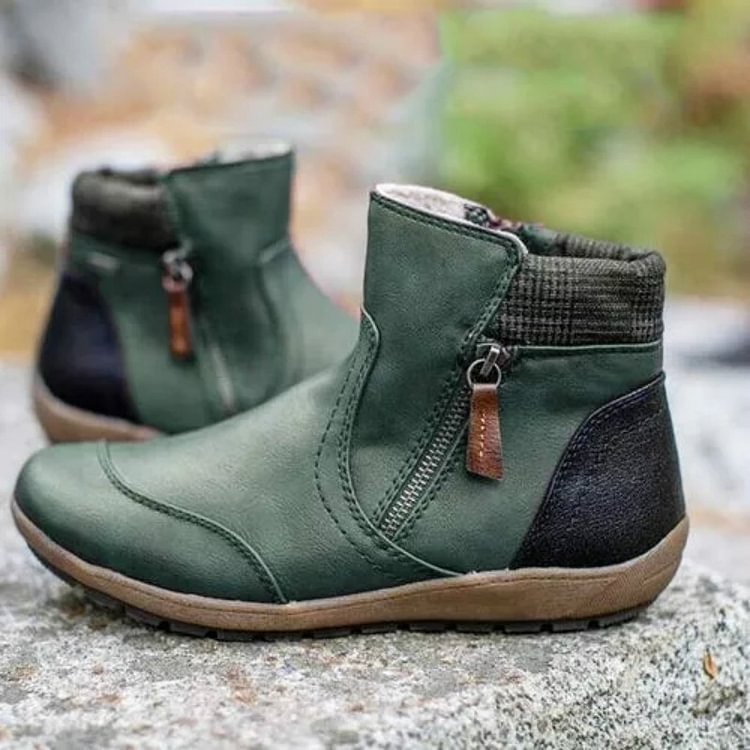 Women's Ankle Boots with Waterproof Design and Supportive Sole