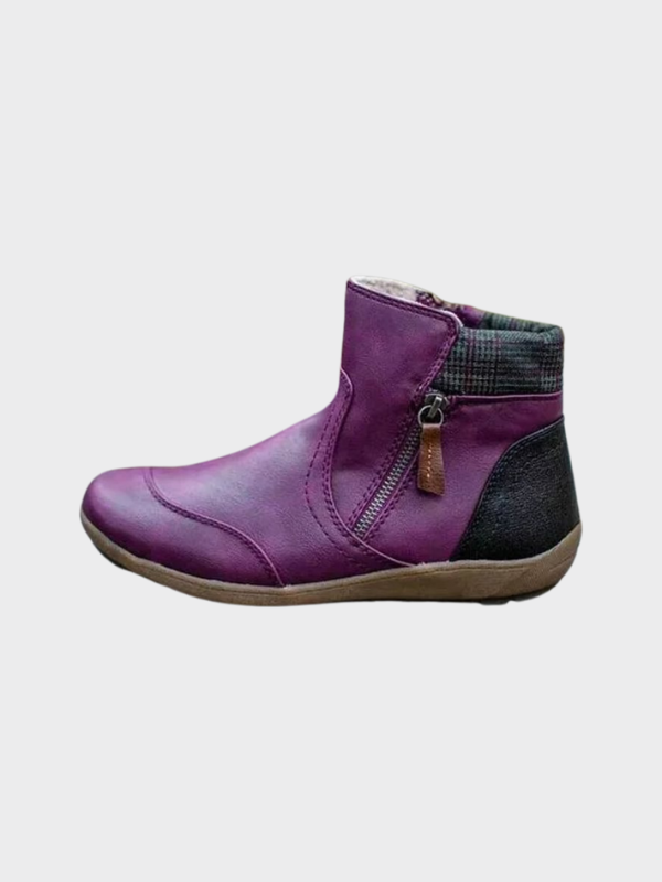 Women's Ankle Boots with Waterproof Design and Supportive Sole