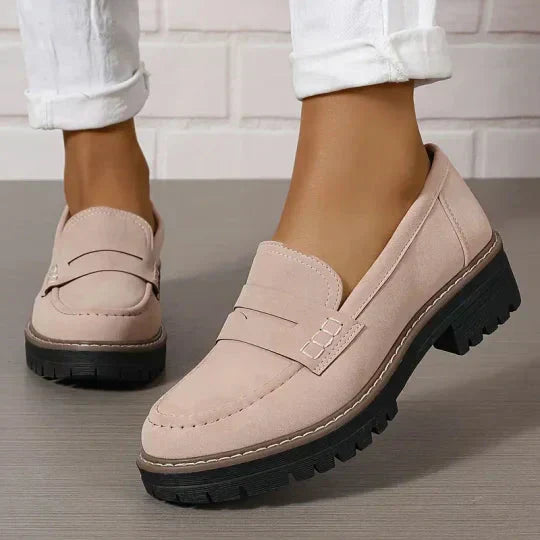 Women's Penny Loafers with Thick Sole