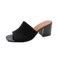 Women's Open-Toe Heeled Mules