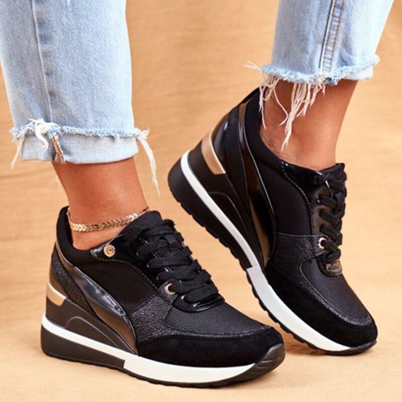 Women's Sneakers with Gold Accents Sneakers with Gold Accents