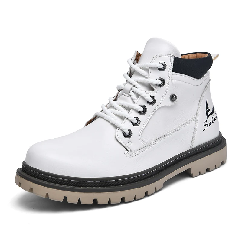 Leather Lace-Up Hiking Boots
