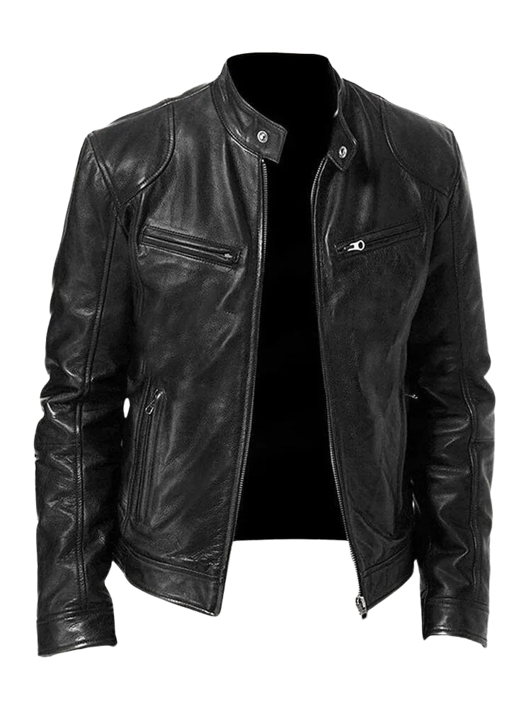 Joren™ | Timeless Zip-Up Leather Jacket