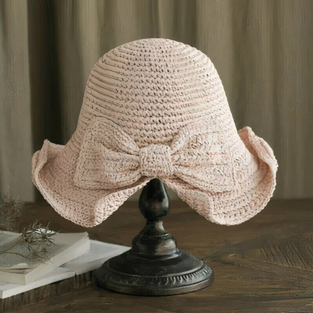 Foldable Summer Hat with Bow