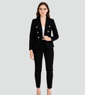 Women’s Ceremonial Suit – Double-Breasted Blazer, Trousers & Short Jacket