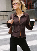Women’s Blouse | Striped | Tailored with Flared Sleeves