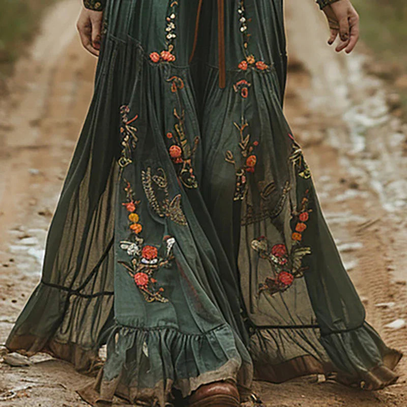 Eleanor | Women’s Floral Long Sleeve Maxi Dress