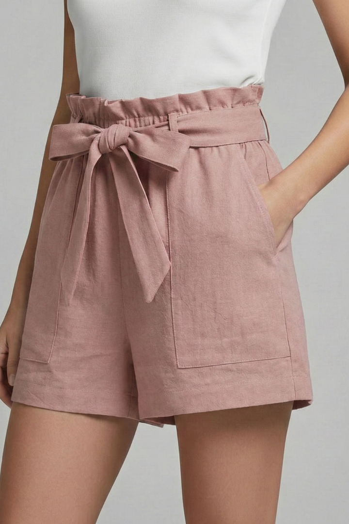 Femke | Elegant Women’s Shorts with Pockets and Tie Waist