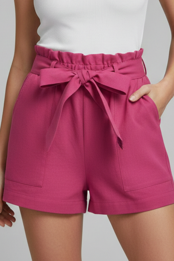 Femke | Elegant Women’s Shorts with Pockets and Tie Waist