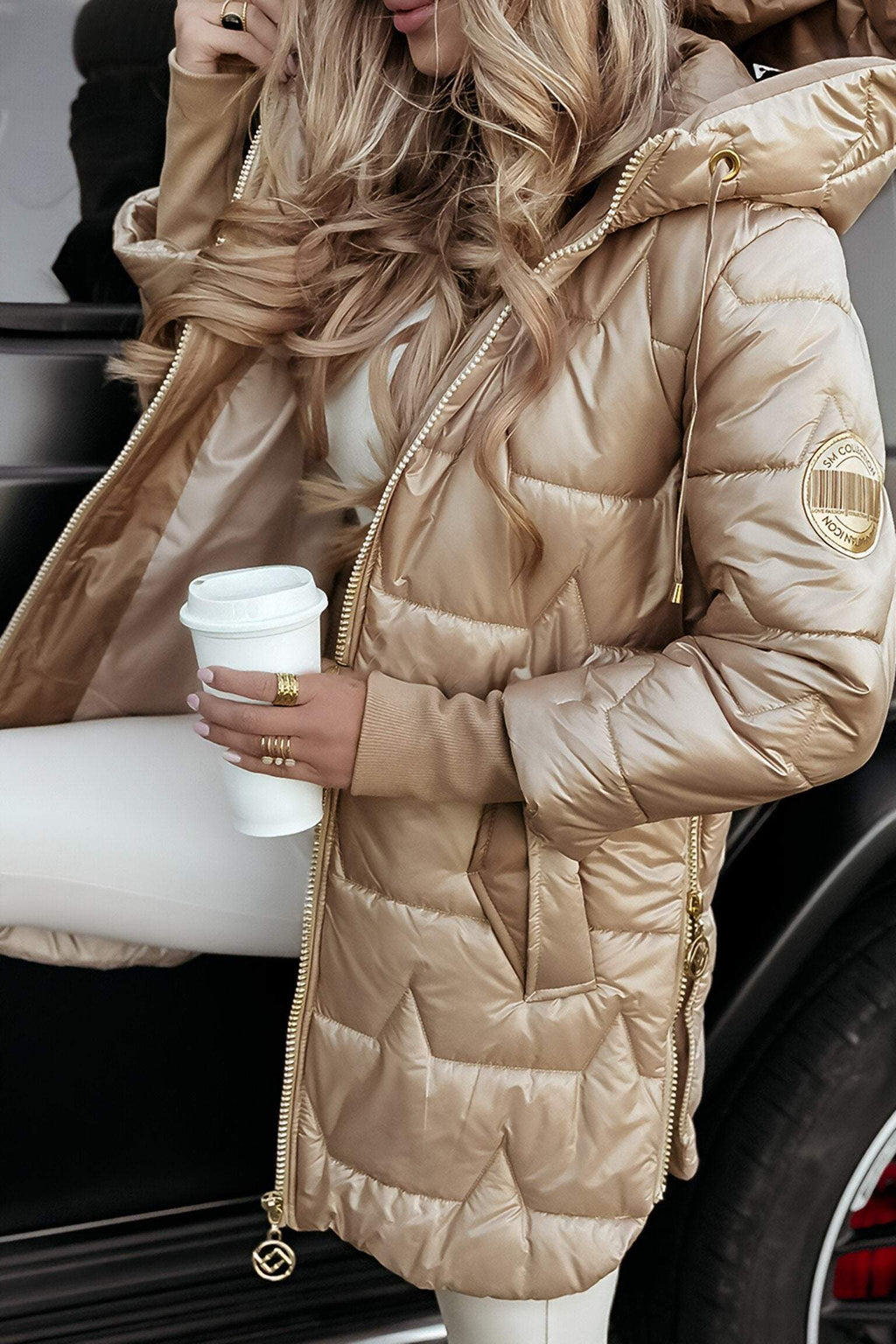 Fitted Down Winter Jacket for Women - Insulated Cold Weather Coat 2