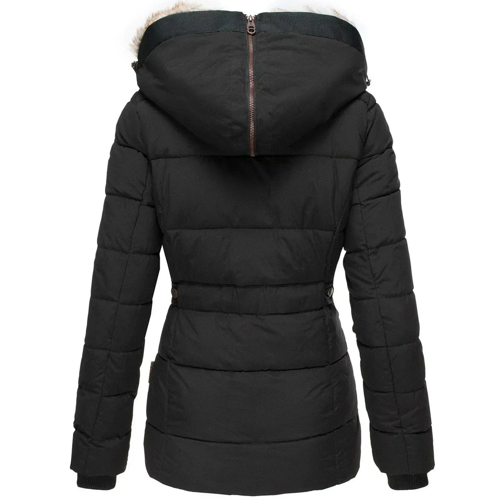 Fitted Hooded Winter Jacket for Women with Insulated Lining 6