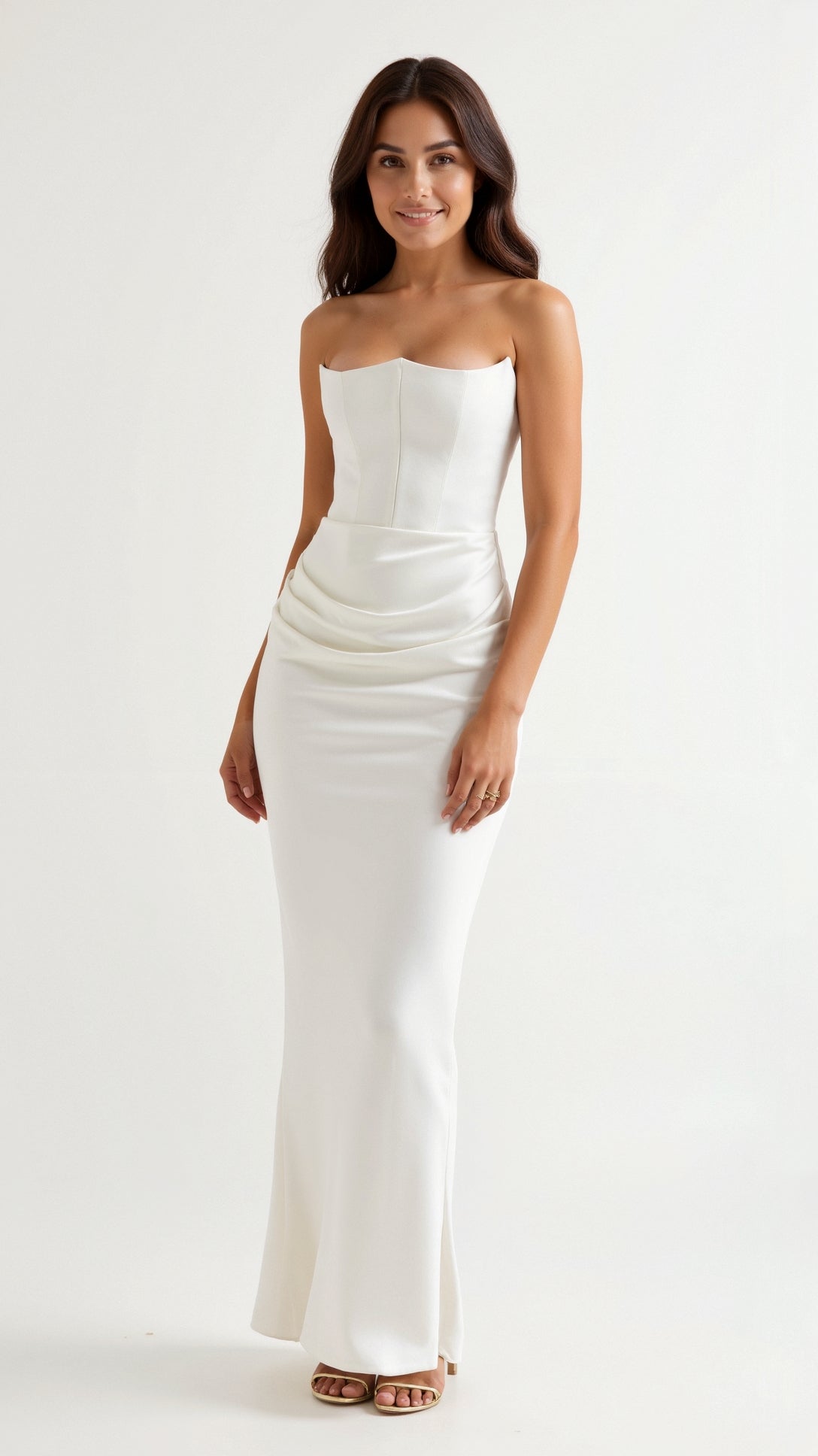 Fleur | Elegant Women’s Column Maxi Dress for Wedding Guests