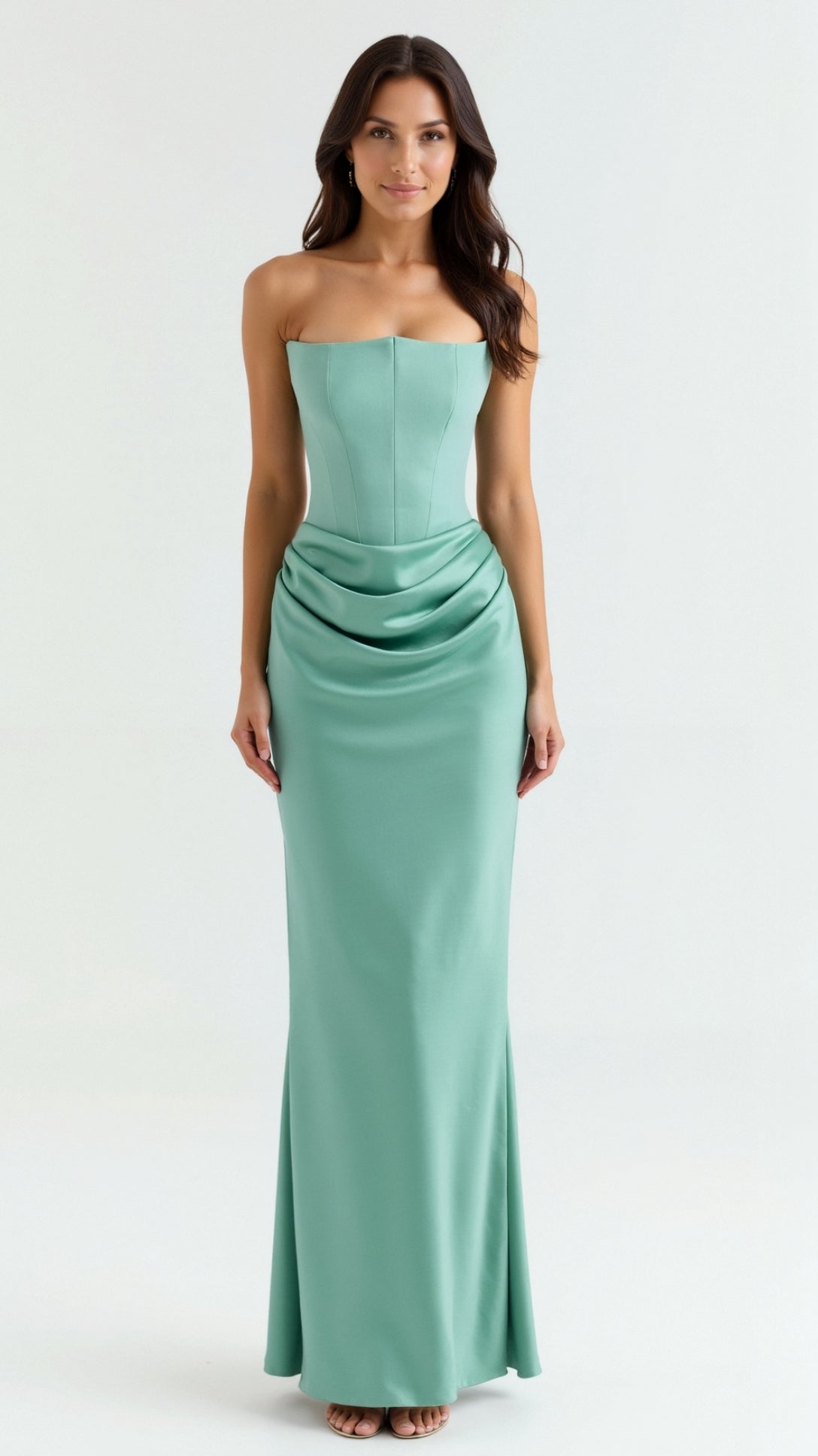 Fleur | Elegant Women’s Column Maxi Dress for Wedding Guests