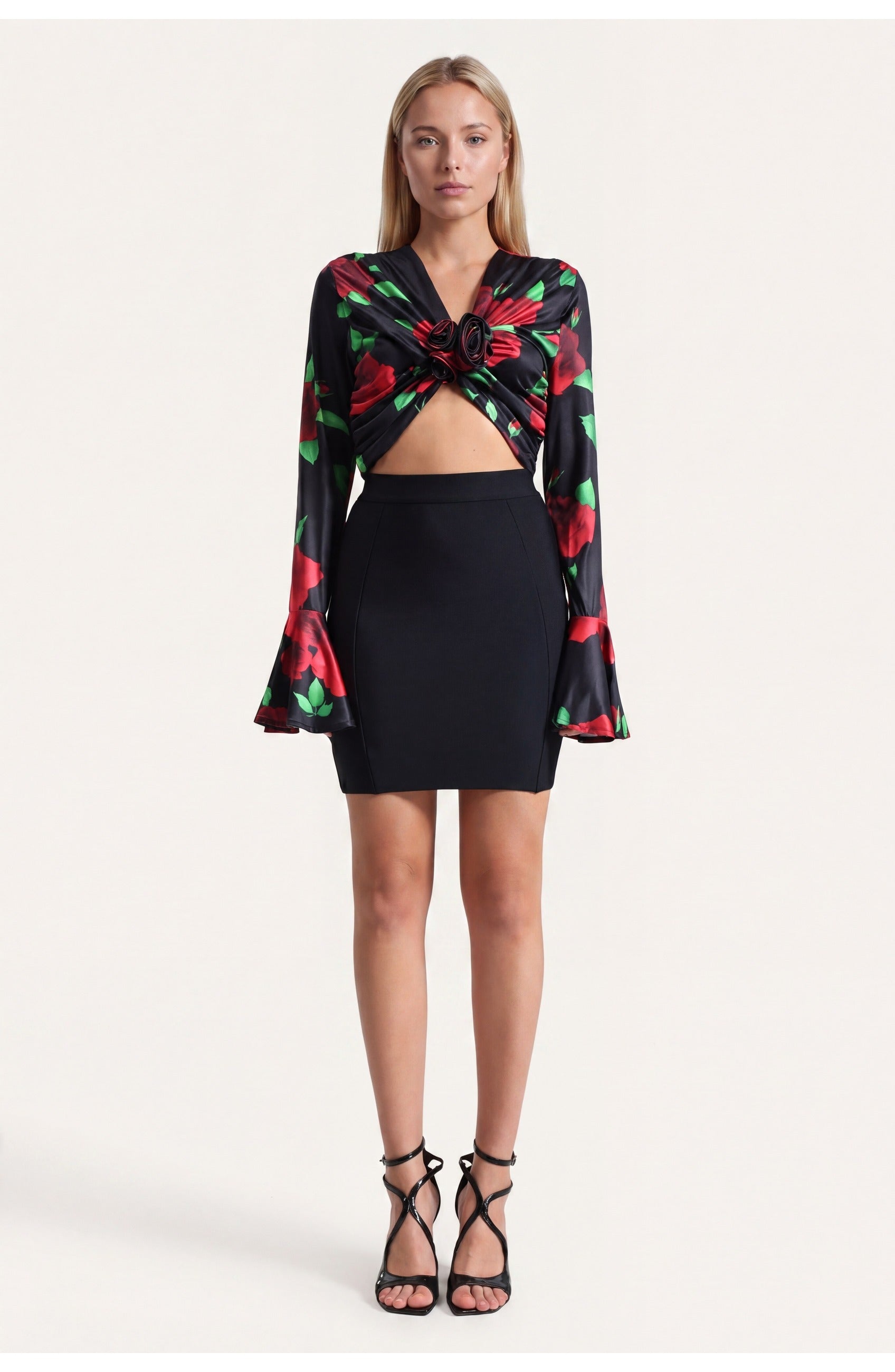 Women’s Top | Floral Print | Buttoned