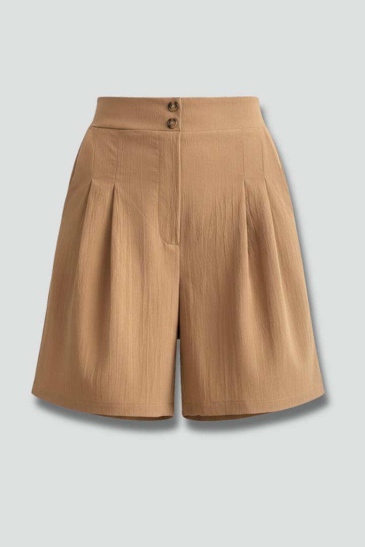 Florine | Elegant Women’s High-Waisted Pleated Shorts