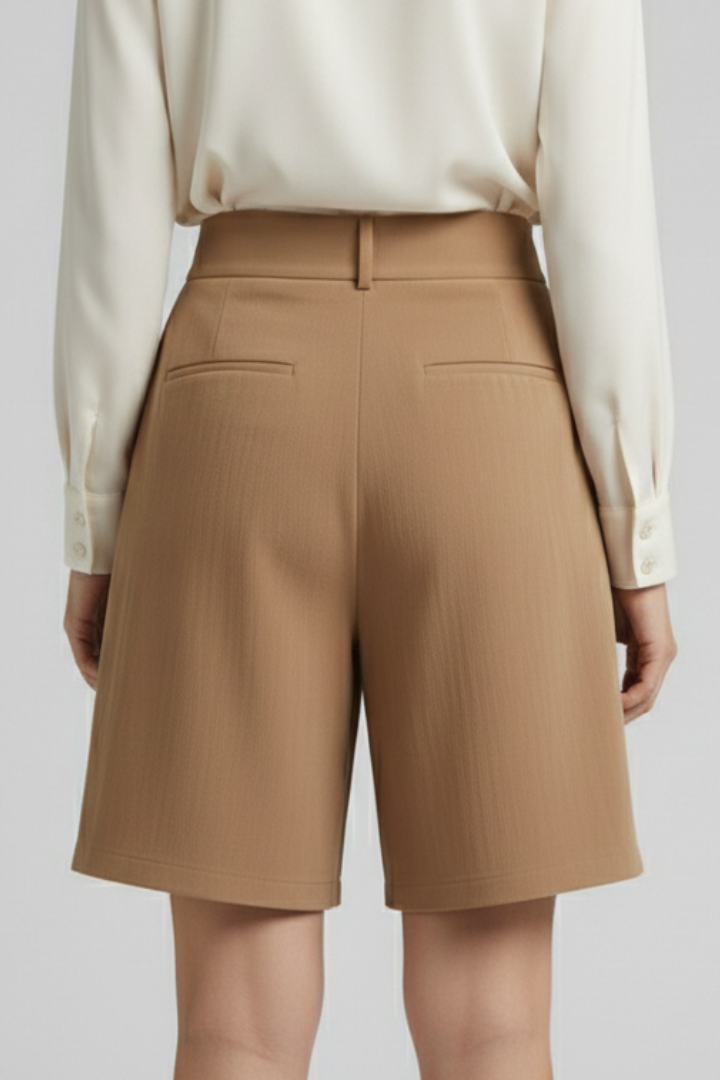 Florine | Elegant Women’s High-Waisted Pleated Shorts