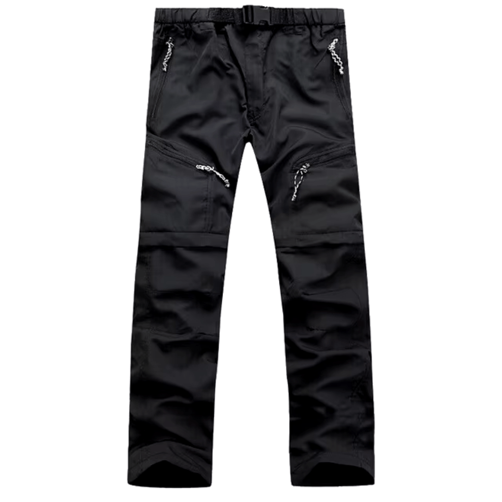Men's Outdoor Pants with Zip-Off Legs and Straight-Leg Fit
