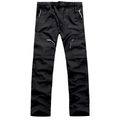Men's Outdoor Pants with Zip-Off Legs and Straight-Leg Fit