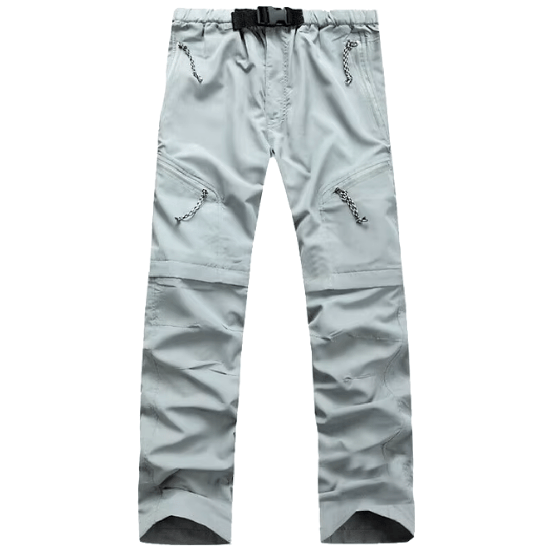 Men's Outdoor Pants with Zip-Off Legs and Straight-Leg Fit