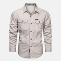 Men's Long-Sleeve Shirt with Chest Pockets