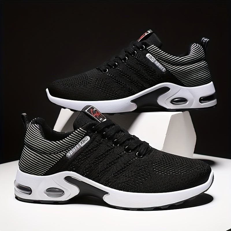 Men's Sneakers with Breathable Textile Upper and Anti-Slip Sole