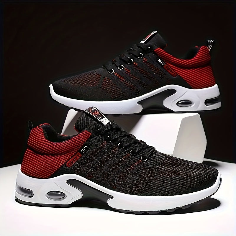 Men's Sneakers with Breathable Textile Upper and Anti-Slip Sole