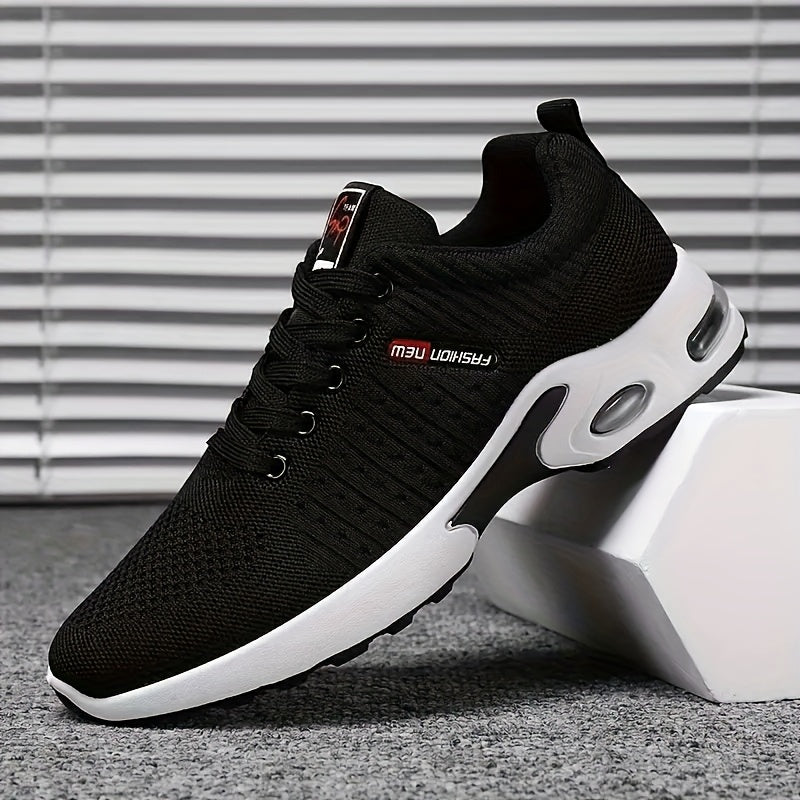 Men's Sneakers with Breathable Textile Upper and Anti-Slip Sole